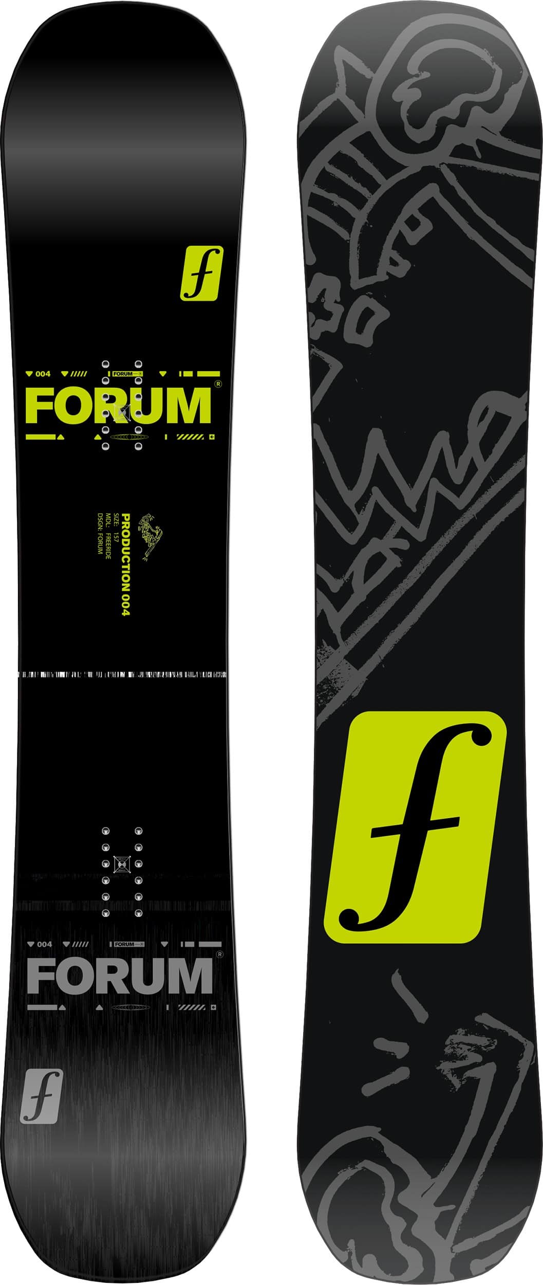 Forum Production 004 (Freeride) Snowboard 2024 Tactics