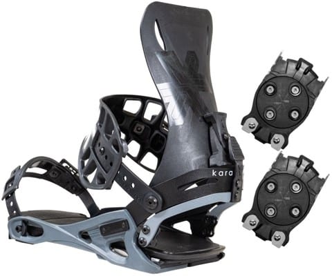 Karakoram Free Ranger Snowboard Bindings + Quiver Connectors 2022 - black - view large