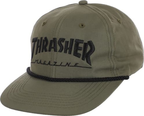 Thrasher Logo Rope Snapback Hat - view large