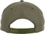 Thrasher Logo Rope Snapback Hat - olive/black - reverse