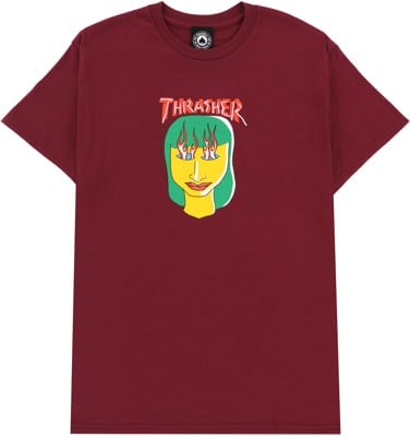 Thrasher Talk Shit By Gonz T-Shirt - maroon - view large