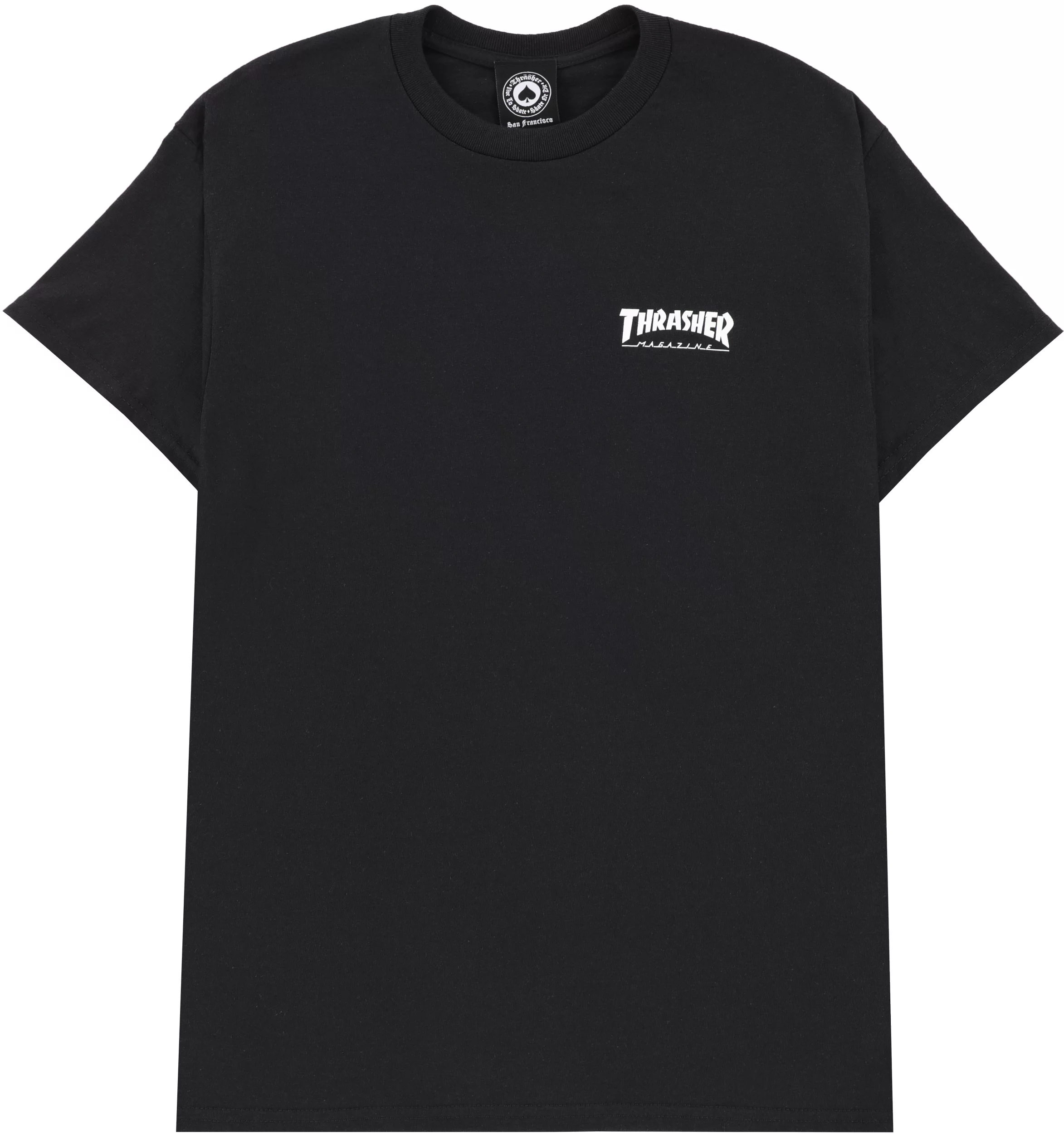 Thrasher t shirt black and white top
