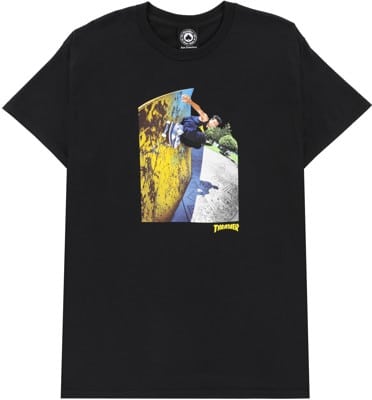 Thrasher Mic-E Wallride T-Shirt - black - view large