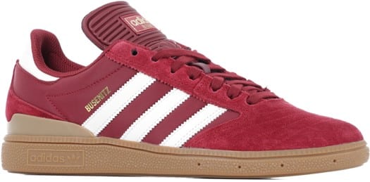 Adidas Busenitz Pro Skate Shoes - collegiate burgundy/chalk white/gold metallic - view large