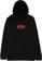 FlameTec Logo Hoodie - black/red