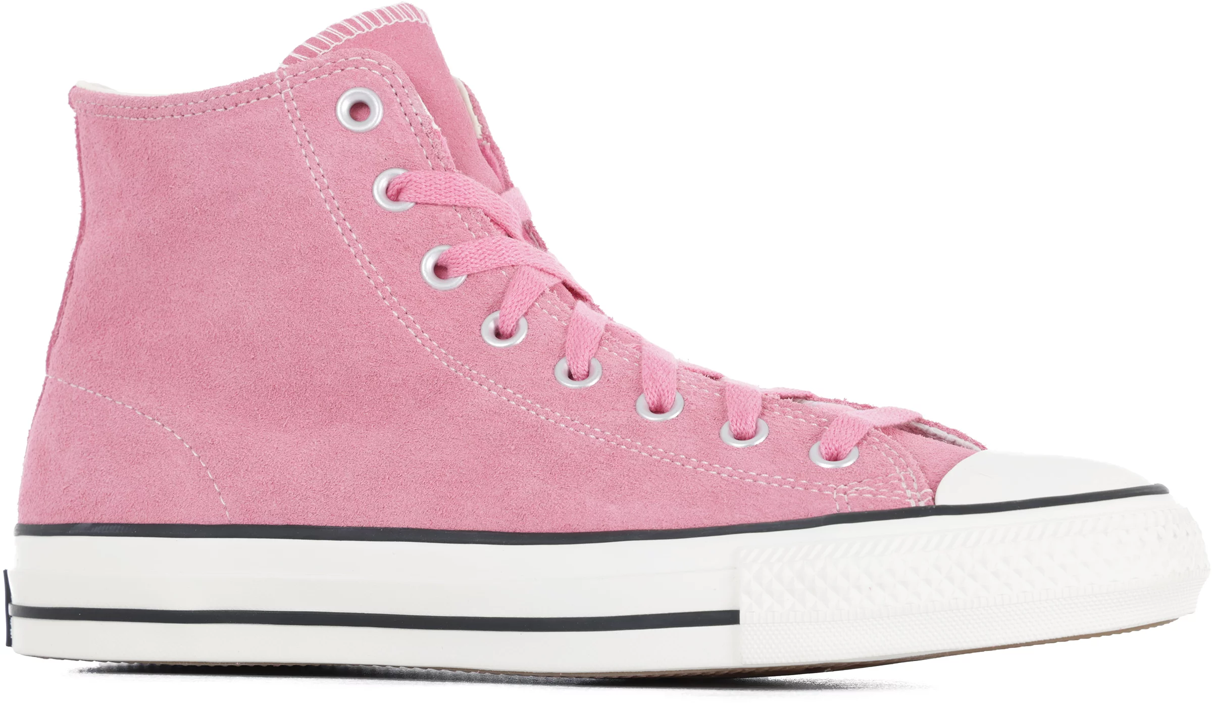 Pink and black chuck taylors top