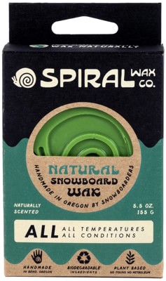 Spiral Wax Co All Temp Natural Snowboard Wax - green - view large
