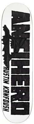 Anti-Hero Kanfoush Custom 8.55 Yinzer Shape Skateboard Deck - black - view large