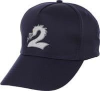 2 Riser Pads Dragon Snapback Hat - navy