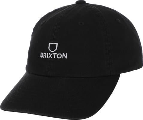 Brixton Alpha LP Strapback Hat - black/white vintage wash - view large