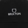 Brixton Alpha LP Strapback Hat - black/white vintage wash - front detail