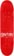 Bacon Skateboards Mini 7.3 Skateboard Deck - red - top