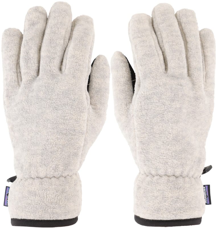 patagonia synch fleece liner gloves - oatmeal heather l