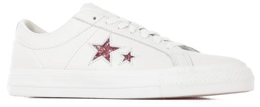 Converse One Star Pro Skate Shoes - (turnstile) white/pink/white - view large