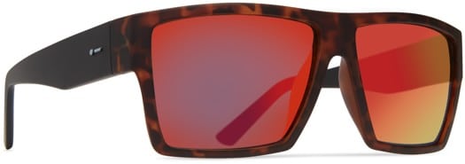 Dot Dash Nillionaire Polarized Sunglasses - dark tort black/red chrome polarized lens - view large