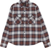Brixton Bowery Lightweight Ultra Soft Flannel Shirt - washed navy/dusty blue