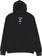 Calm Corp Trust No One Zip Hoodie - black - reverse