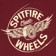 Spitfire Flying Classic T-Shirt - maroon/cream - reverse detail