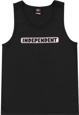 Independent Bar Logo Tank - black - view large