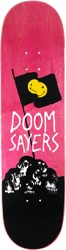 Doom Sayers Club Skull Flag 8.3 Skateboard Deck - pink
