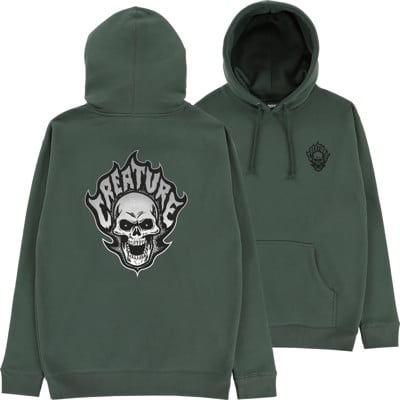 Creature Bonehead Flame Hoodie - alpine green - view large