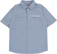 Independent Groundwork S/S Shirt - denim chambray