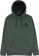 Creature Bonehead Flame Hoodie - alpine green - front