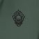 Creature Bonehead Flame Hoodie - alpine green - front detail