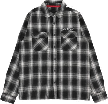 Santa Cruz Stone Flannel Shirt - black/white - view large