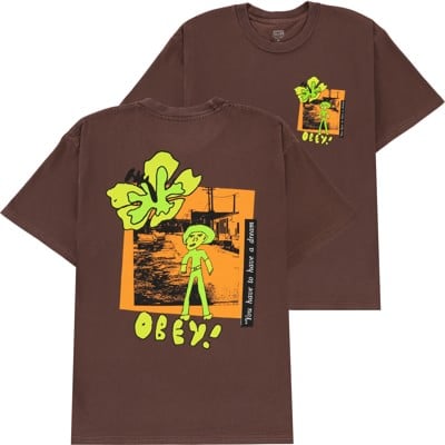 Obey You Have To Have A Dream T-Shirt - pigment java brown - view large