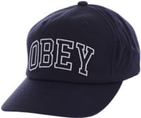 Obey Academy Snapback Hat - navy