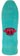Powell Peralta Ripper 9.75 Geegah Skateboard Deck - teal stain - top