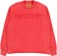 Carpet Freyed Crew Sweatshirt - red