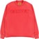 Carpet Freyed Crew Sweatshirt - red