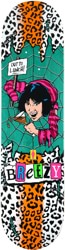 Girl Geering Out To Lunch 8.0 Skateboard Deck - teal