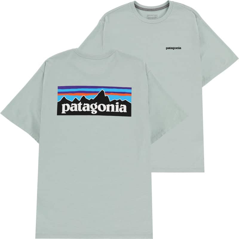 patagonia p-6 logo responsibili-tee t-shirt - wispy green l