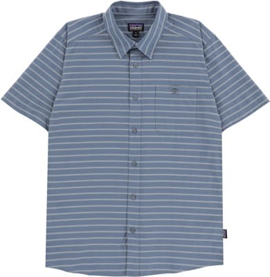 Patagonia Go To S/S Shirt - boardwalk stripe: utility blue - view large