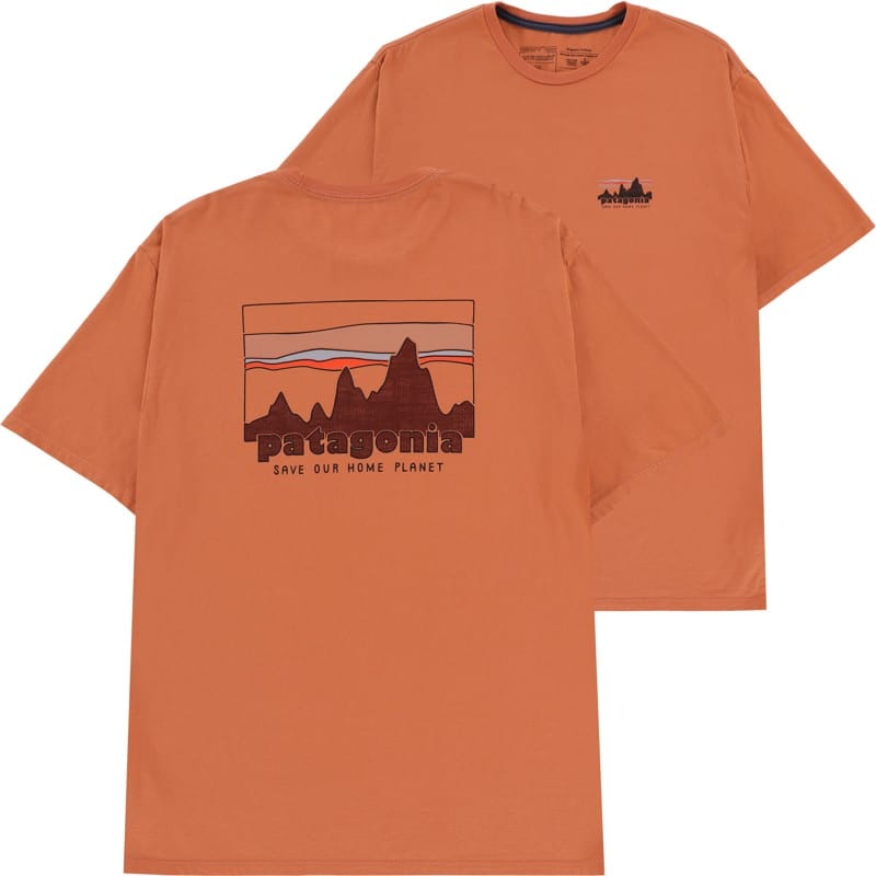 patagonia '73 skyline organic t-shirt - sienna clay l