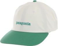 Patagonia Fitz Roy Icon Strapback Hat - text logo: gather green
