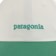Patagonia Fitz Roy Icon Strapback Hat - text logo: gather green - front detail