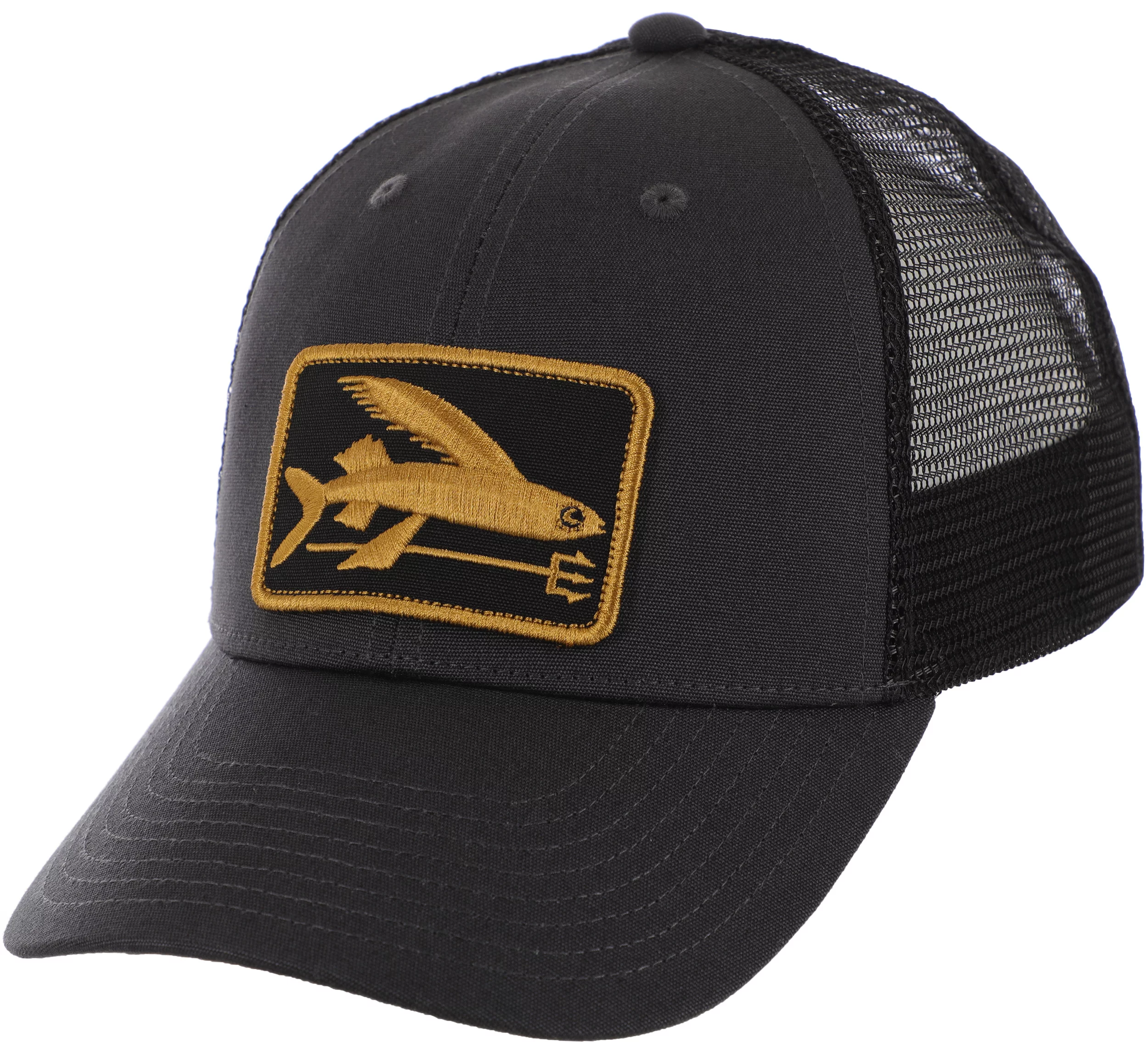 Patagonia Flying Fish LoPro Trucker Hat - Flying Fish Fork: Ink Black