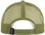 Patagonia P-6 Logo LoPro Trucker Hat - white w/ buckhorn green - reverse