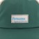 Patagonia Relaxed Trucker Hat - water people label: conifer green - front detail