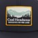 Coal Hauler Trucker Hat - navy/mustard - front detail