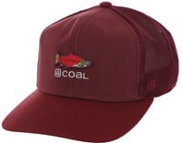 Coal Zephyr Trucker Hat - dark red