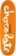 Chocolate Tershy Original Chunk 9.25 Couch Shape Skateboard Deck - orange