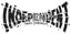 Independent Shatter Span 6" Sticker - black