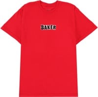 Baker Brand Logo T-Shirt - red wash