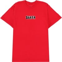 Baker Brand Logo T-Shirt - red wash