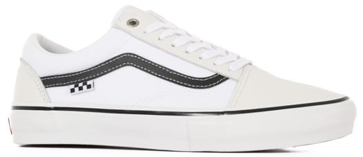 Vans Skate Old Skool Shoes - leather white/white - view large